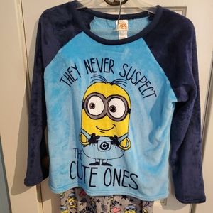 DESPICABLE ME Fleece PAJAMAS~Sleep LOUNGE PANT+TOP